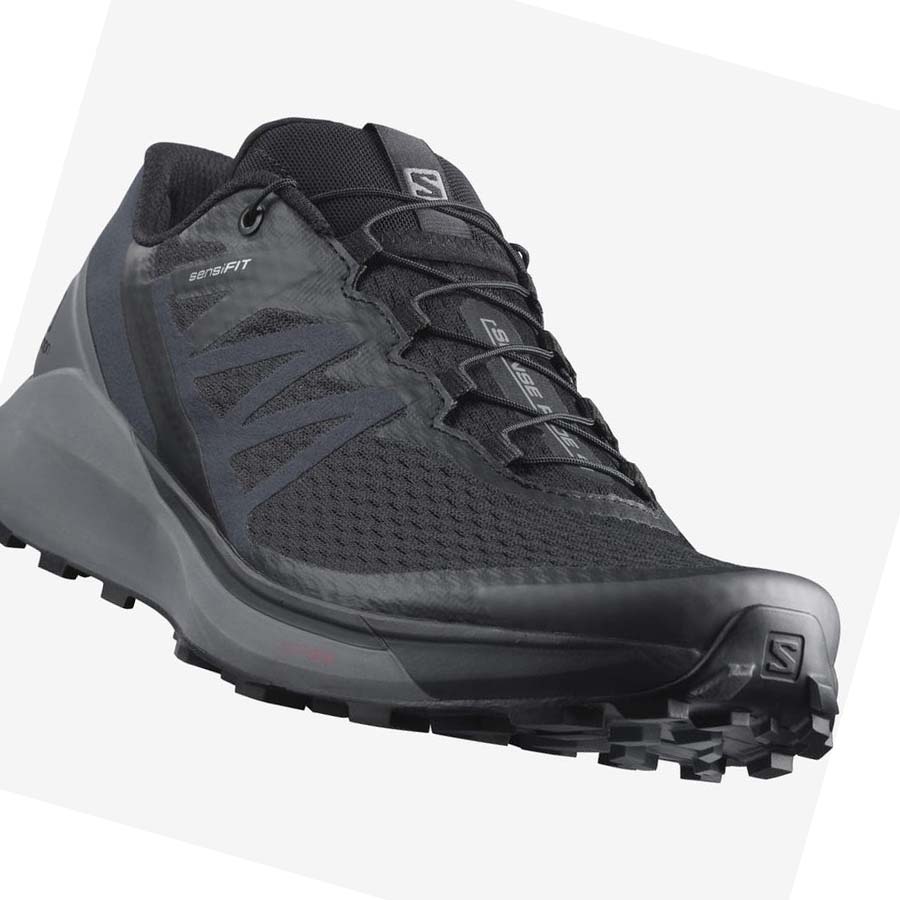 Salomon SENSE RIDE 4 Erkek Patika Koşu Ayakkabısı Siyah Gri | TR 3491YXF